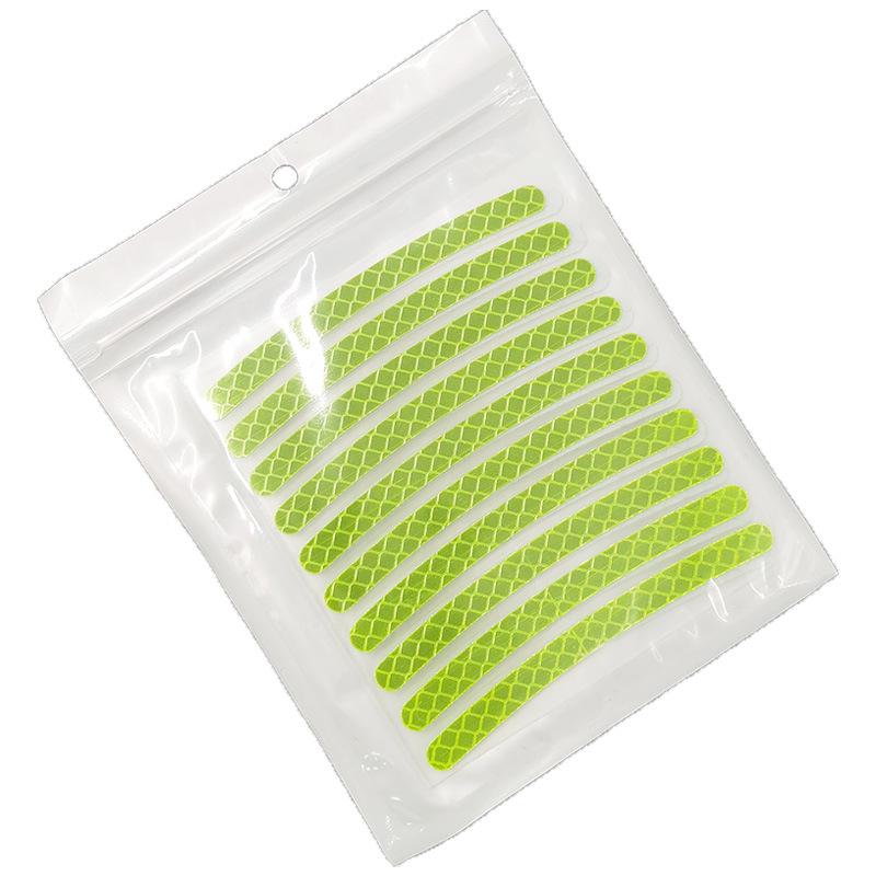 Autocolante luminoase reflectorizante pentru cauciucuri auto, biciclete, motociclete - 20BUC