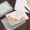 Elegant Wedding Money Gift Card Beautiful Money Gift Card Flower Theme Greeting Card for Parties Celebration