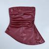 Womens Sexy Sleeveless Fitted PU Leather Corset Top Streetwear Party Clubwear