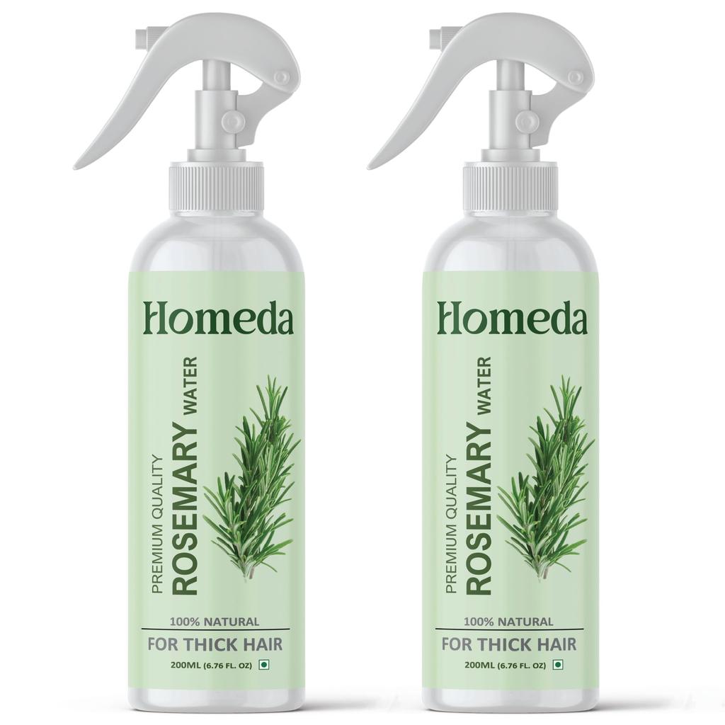 Homeda Rosemary Hair Spray, Rosemary Water For Hair Growth (400 Ml), Rose Mary Water Spray, Roj Meri Hydrosol, Rose Merry Mist With Spray Bottle, R