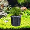 4pcs Pet Fish Tank Decorations Accessories Aquarium Plant Stand Stable Fish Tank Net Cup Hydroponic Plant Storage Fixed Basket