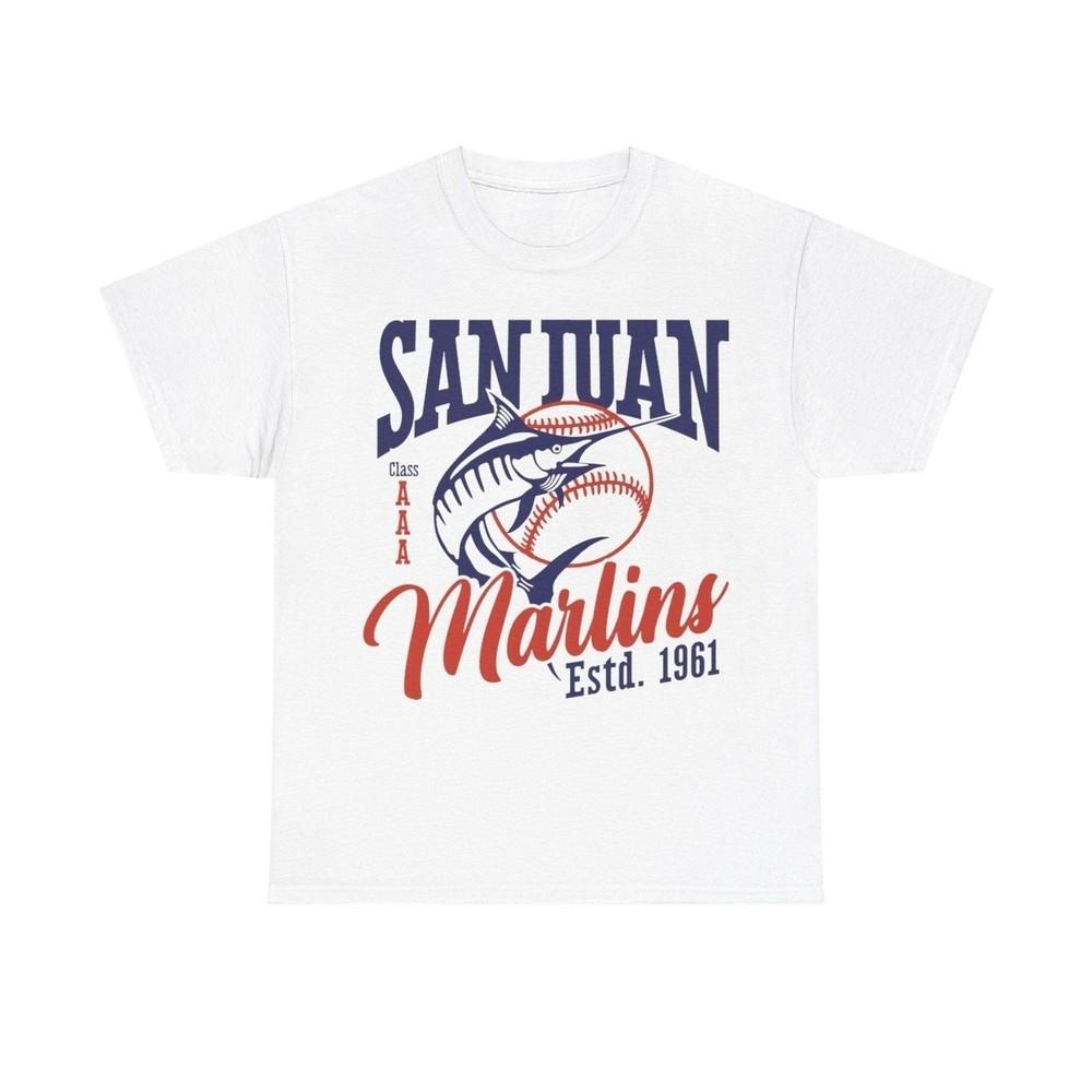 

San Juan Marlins Est 1961 Basbeall Team T-shirt 4XL