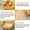 150PCS Kitchens Accessories Air Fryer Paper Kitchen Utensils Disposable Square Round Pastry Molds BBQ Plate Non-stick Pad