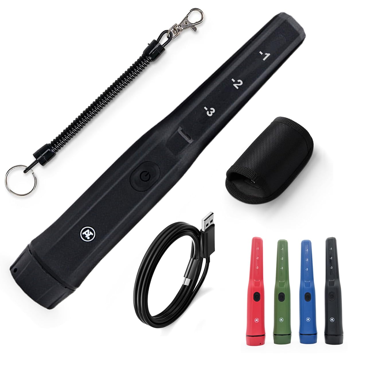 

Rechargeable Handheld Metal Detector with Quick Charging, 13-15 Hours of Continuous Use, Compact Design, Waterproof and Dustproof, Equipped with LED L