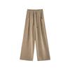 Fleece Thickened Knitted Wide-leg Pants Women's Autumn and Winter Trousers High Waist Loose Drape Small Lazy Wind Yamamoto Pants