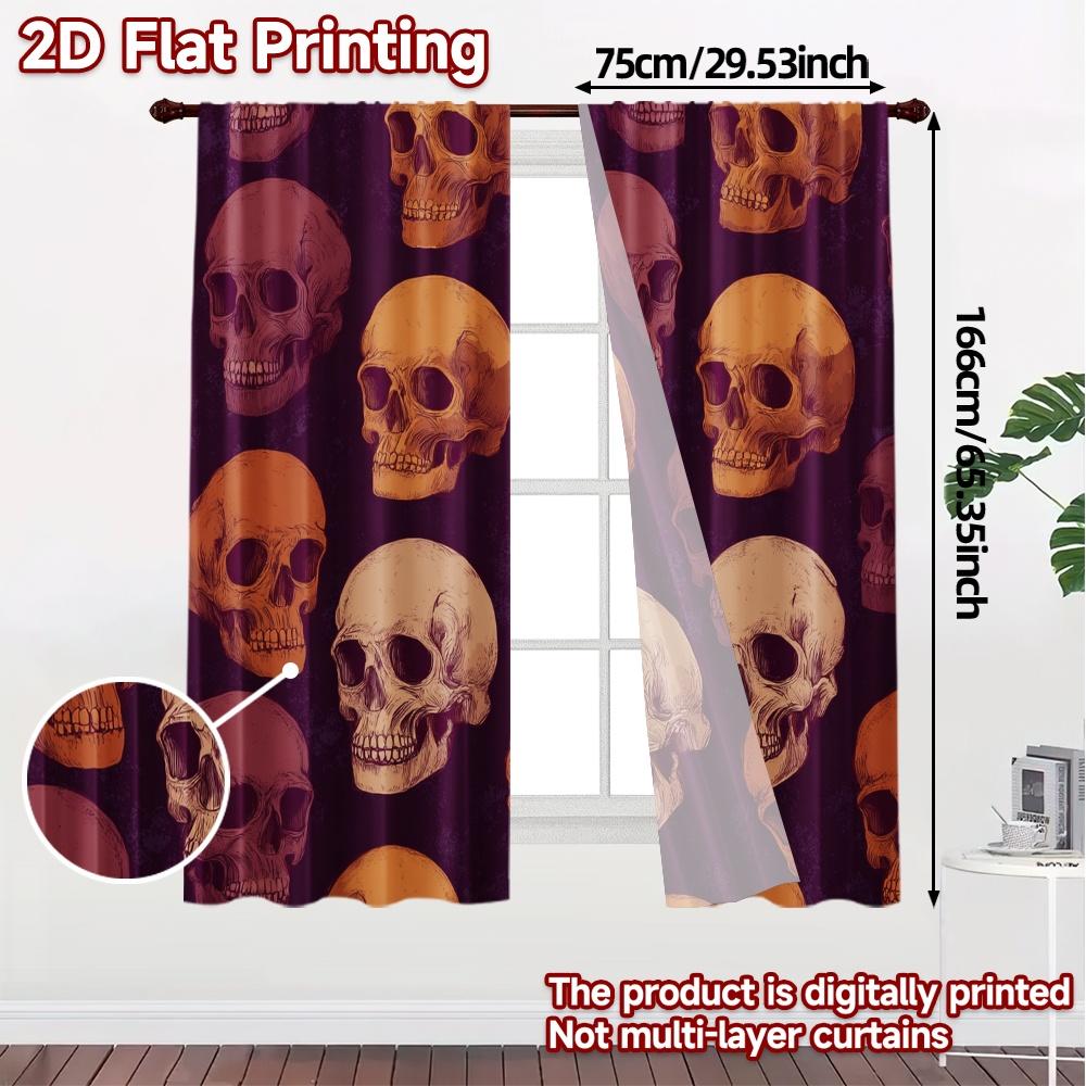 2D Flat Printing  JIT 2pcs   Curtains (Without Rod) Eternal Dance Modern Curtain Fabric Prints Light Filtering Curtains Versatile
