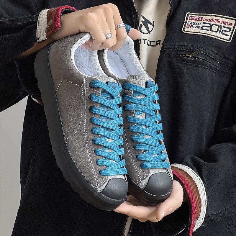Mens Board Shoes Autumn New Low Cut Trend Street Casual Sneakers Lightweight Snug Outdoor Walking Flat Tennis Shoes for Men