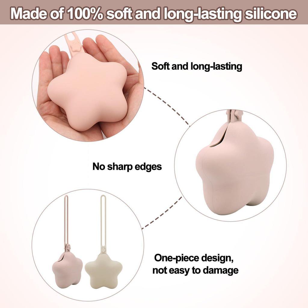 Starfish Silicone Pacifier Storage Box for Outings