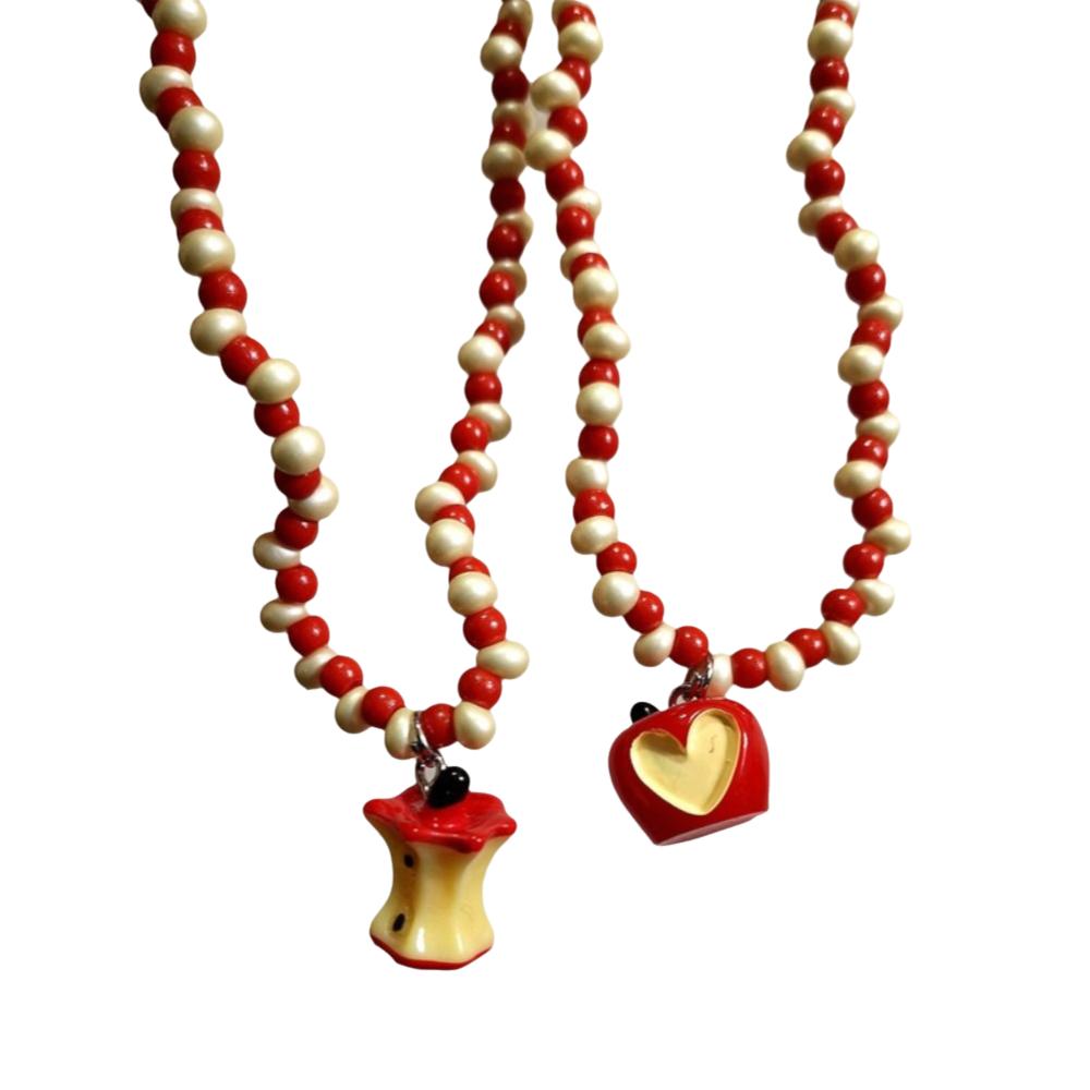 

Resin Beaded Necklace Handmade Clavicle Chain Cute Women Choker A