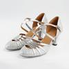 Klassische Neue Mode Damen Lateinische Bling Sandalen in Gold und Silber für Partys