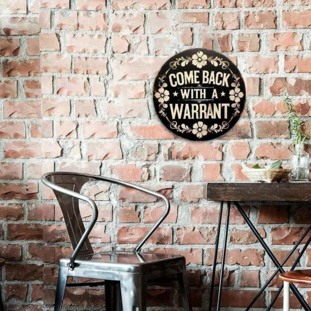 Vintage Metal Sign "Come with Order" 20x20cm Decorative Tin Plaque for Home Bar Wall Art