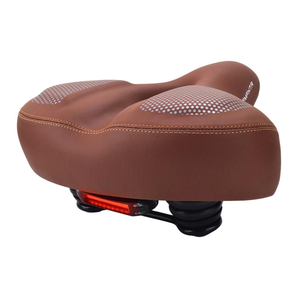 Bike Seat Padded Comfortable Seat with Shock Absorbing Springs Bike