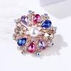 Fashion Shiny Colourful Crystal Pearl Alloy Brooch Pin Women's Clothing Accessories Exquisite Hypoallergenic Luxury Enamel Brooch Long-Lasting Color