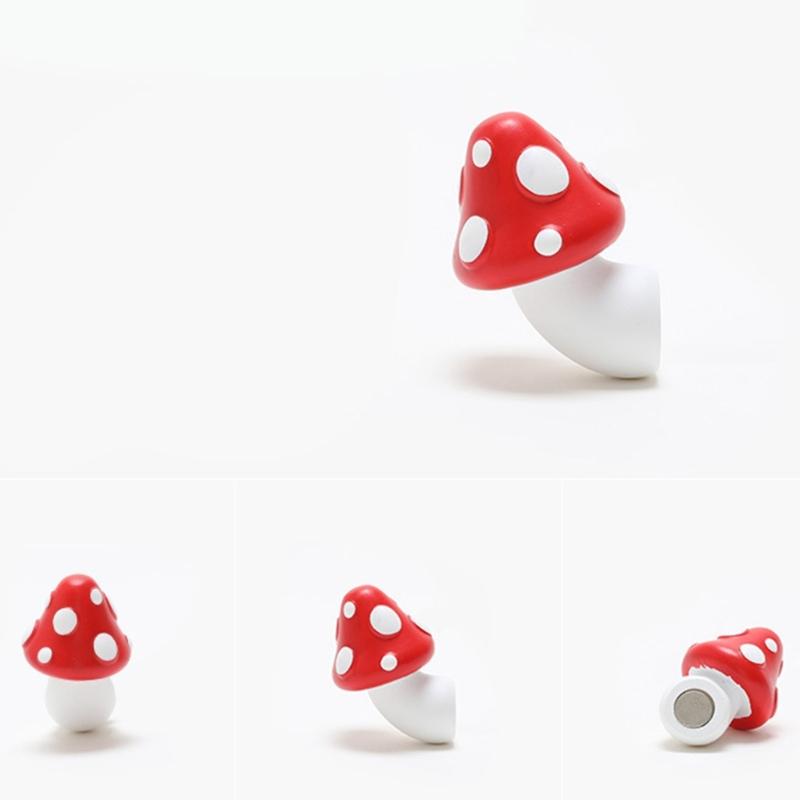 Harz Magnetischer Aufkleber Cartoon 3D Roter Pilz Kühlschrankaufkleber Kreativ