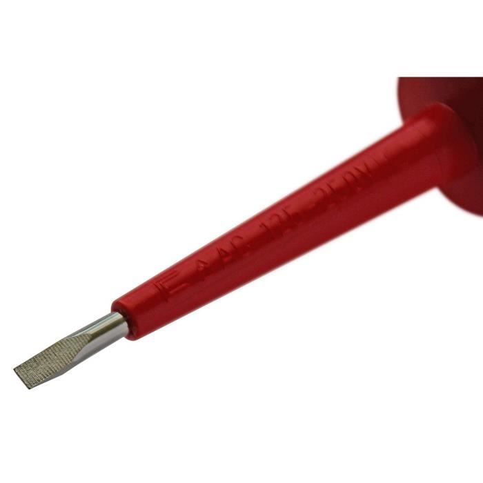 Tournevis colt xm 117 - rouge - adulte - sans manche - acier c60 - certifié vde/gs