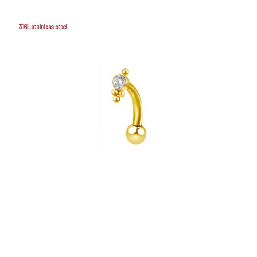 

Пирсинг-стержень из нержавеющей стали 6-10 мм для брови, уха и пупка с внешней резьбой 1.2*8mm Rod