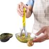 Multifunzione 5 in 1 Affettatore di Avocado Plastica Denocciolatore Scavino Frutta e Verdura Schiacciatore KC0809-4