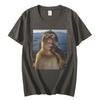 Thinking Funny Monkey Meme Graphic T Shirts Mens Womens High Street Fashion Trend Tshirt Summer Casual Loose Cotton Tshirts