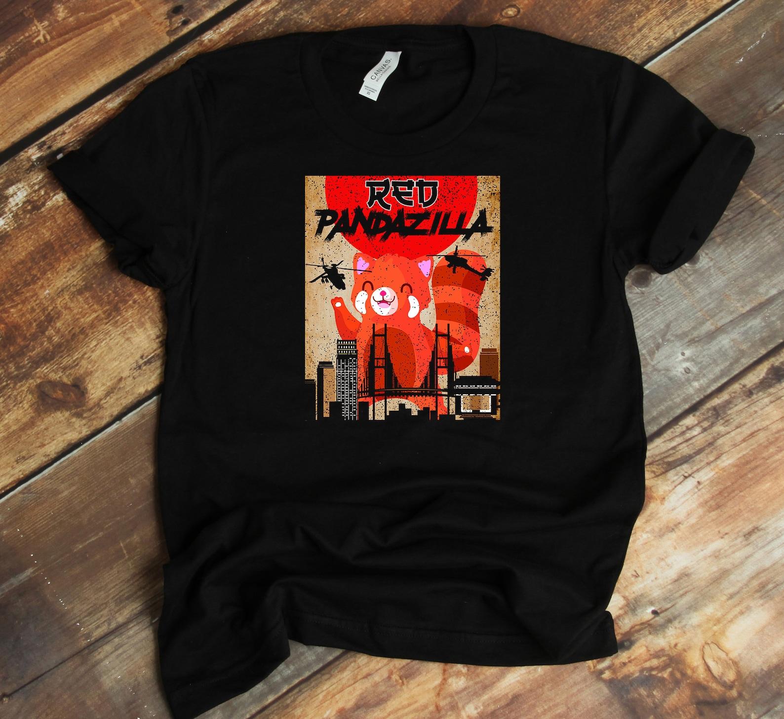 Red Pandazilla T-Shirt - Red Cat-Bear - Fire Fox - Red Panda Lover S