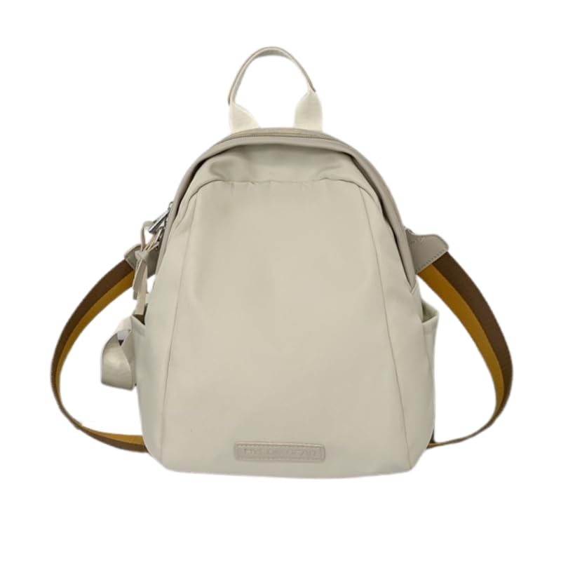 

INNOCRIE Women s Lightweight Water-Repellent Nylon Backpack, 2-Way3-Way, ShoulderHandbag (White)