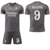 Tricou Real Madrid 2024 al doilea de deplasare gri #9 Mbappé #5 Bellingham #7 Vinícius Tricouri de Fotbal