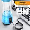 Liquidificador Portátil Sem Fio de Tamanho Pessoal - Mini Liquidificador Faz Smoothies e Shakes, Copo de Viagem de 380ml Livre de BPA para Escritório/Casa/Academia