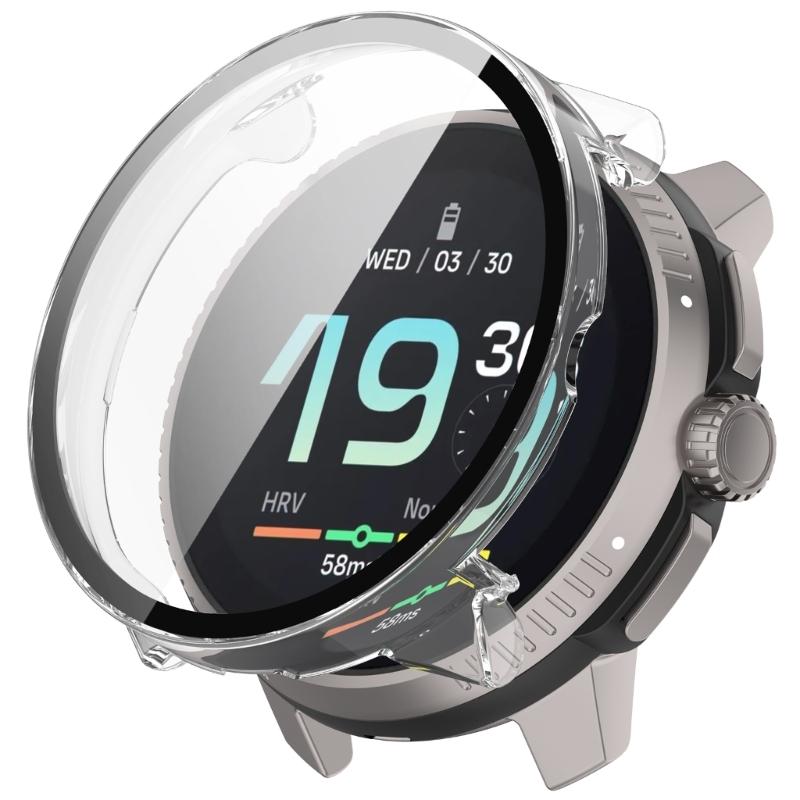 Protective Case Cover For Race S Smartwatch With Integrated Screen Guard, Shockproof Easy Installation PC Tempered Glass