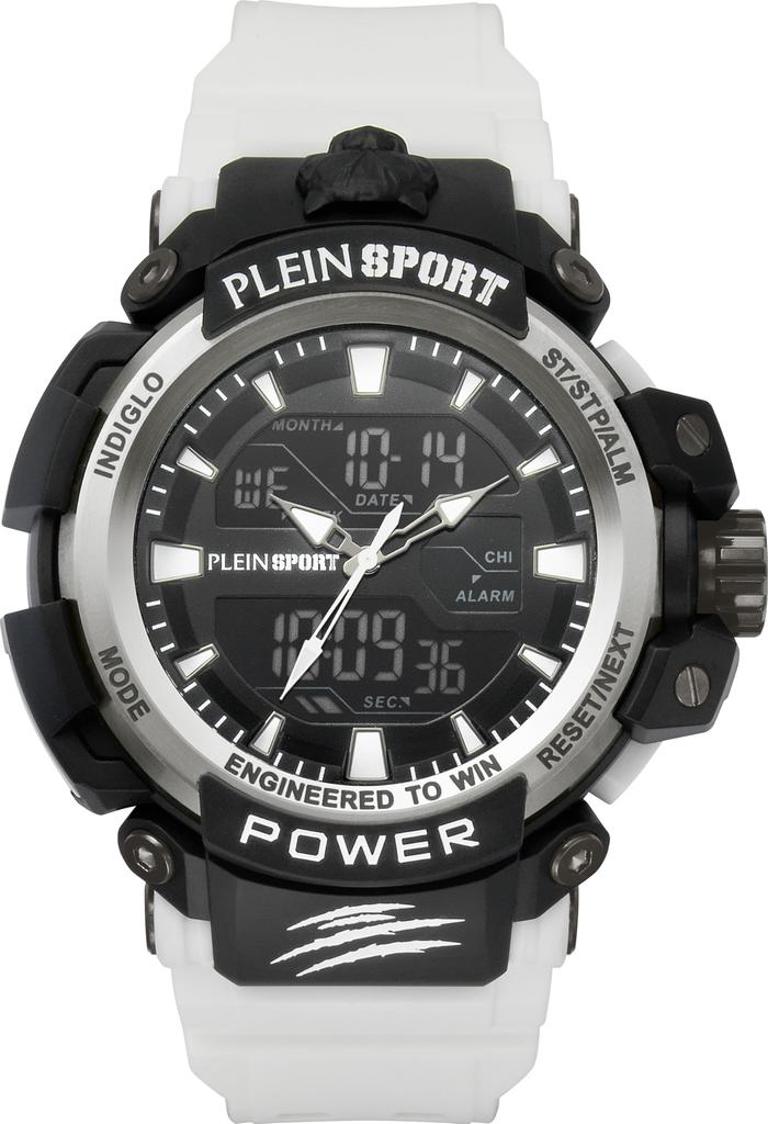 Casual Watch Combat Power PSNBA0223 White [Plain Sports] Men's [Item]