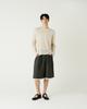 Diaendeukweseucheon Linen Blend Crewneck Knit Top / Beige
