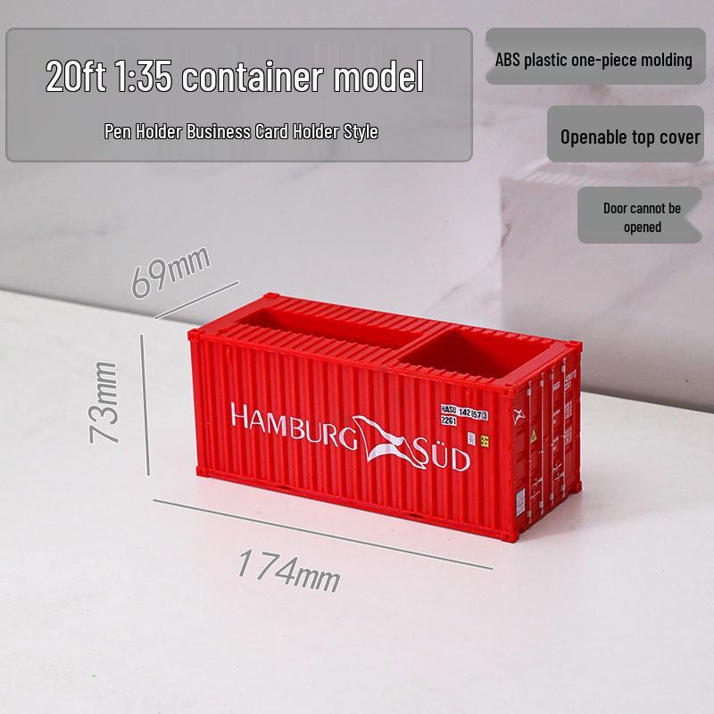 20ft 1:35 Container Model Ornament & Pen Holder Business Gift – Customizable with Graphics & Text