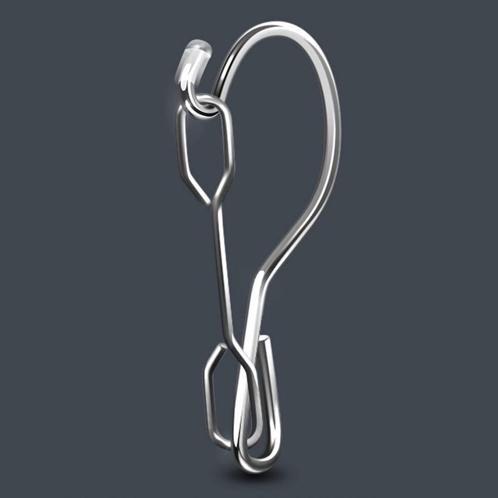 Windproof Stainless Steel Sock Drying Rack, Clothes Drying Hanger for Bras and Underwear (2 Layers, 20 Clips)