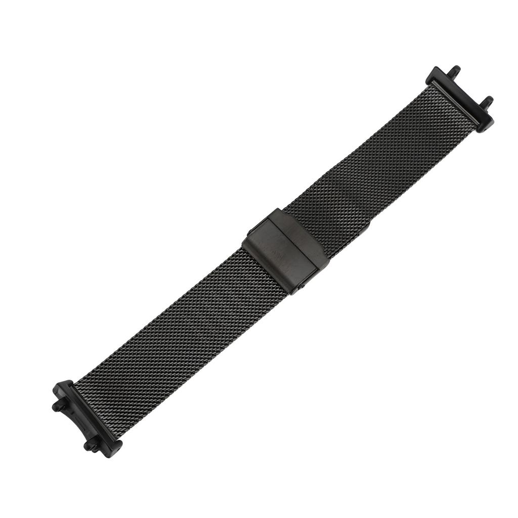 Metal Mesh Watch Band Smart Watch Replacement Band Adjustable Watch Strap for T Rex 3 Black