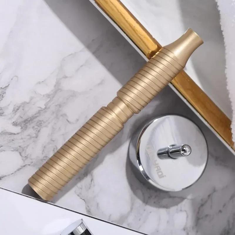 YAQI 88mm Solid Brass Material Safety Razor Handle for Men 12MM Diameter And 88mm Length Lightweight Comfortable Razor Handle
