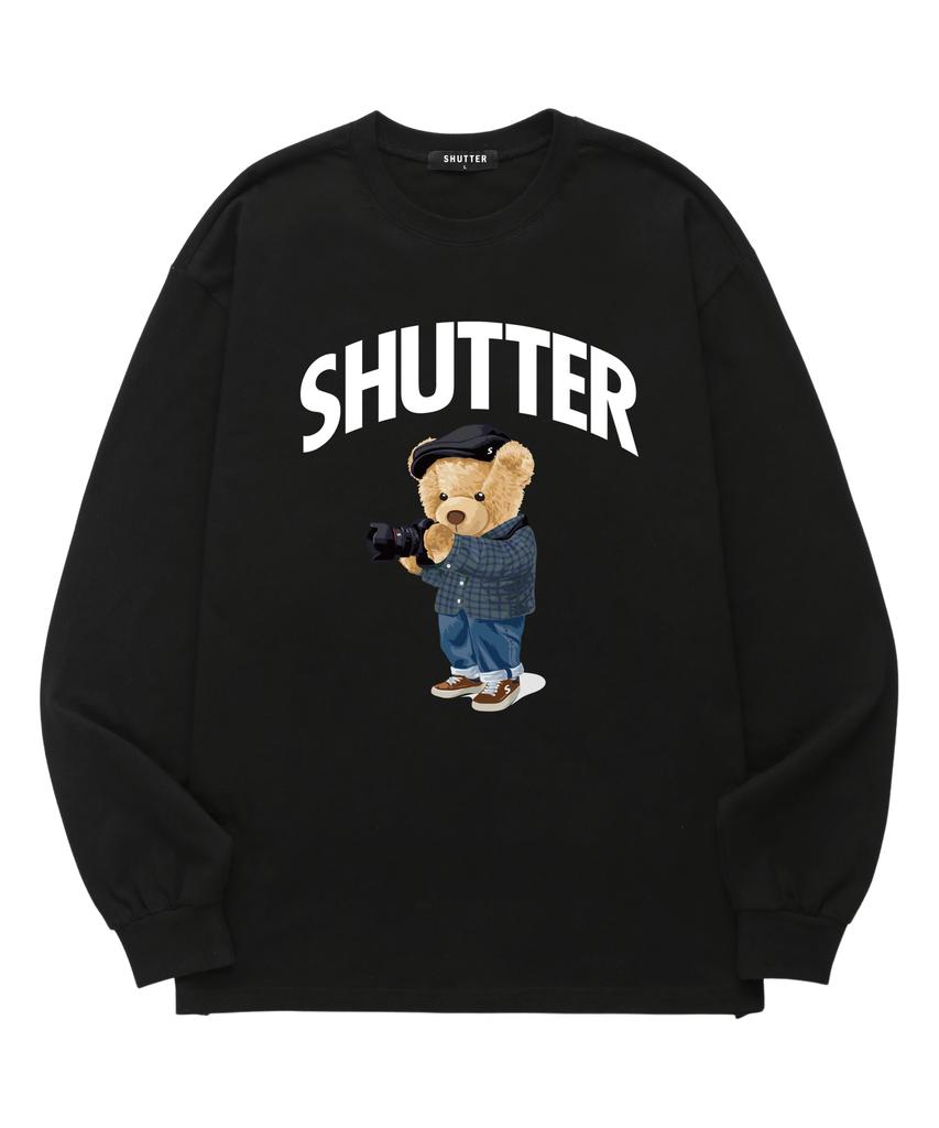 SHIRTER Camera Bear Long Sleeve (Sls037) Black