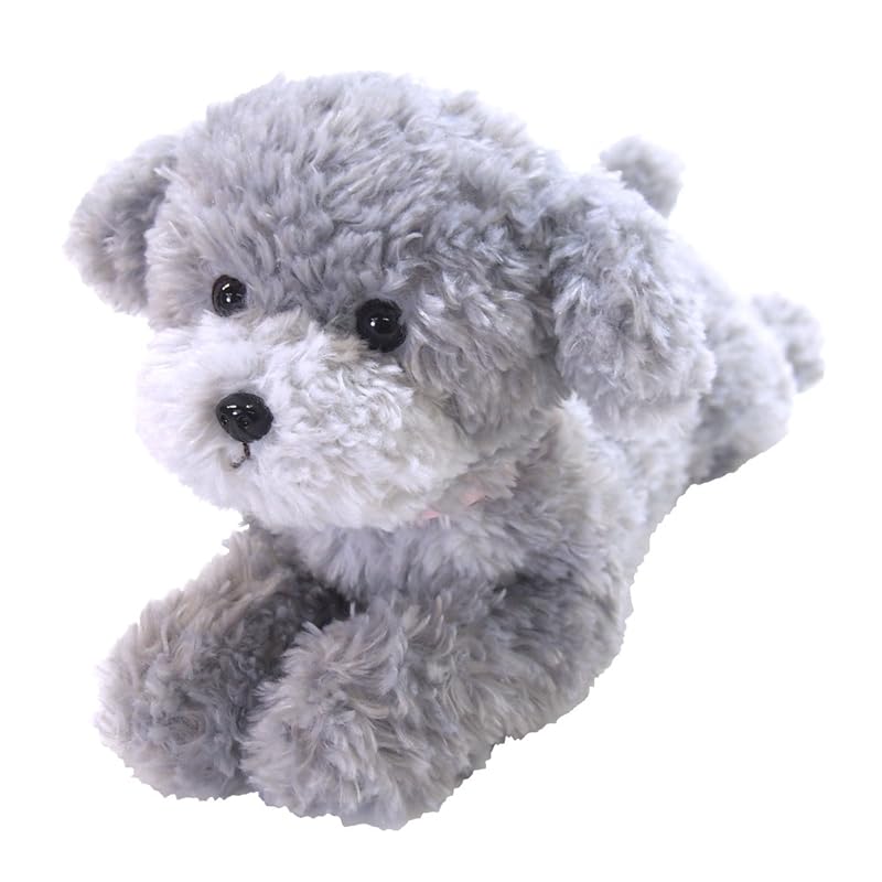 Knee Puppy Toy Poodle Gray Plush Toy Small P-4152
