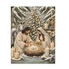 Handgefertigte Religiöse Bastelarbeiten Krippe Perlmutt-Kunst-Set, Heilige Familie Malerei DIY Künstlerische Projekte für Anfänger 3D Bastelset Erwachsene, Weihnachten Zuhause