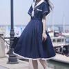 Vestito da donna JK Girls stile giapponese preppy Lolita marinaio vestito Y2k gotico kawaii vintage manica corta estate midi vestito