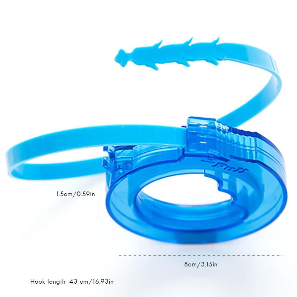 Blue Drain Hair Remover ABS Drain Opener Device Convenient Pipe Cleaner Tool for Sink Drains