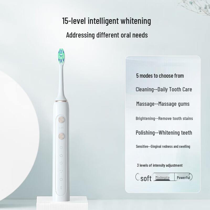 Superman RT860 Sonic Electric Toothbrush for Couples CN Plug (adapter Included)