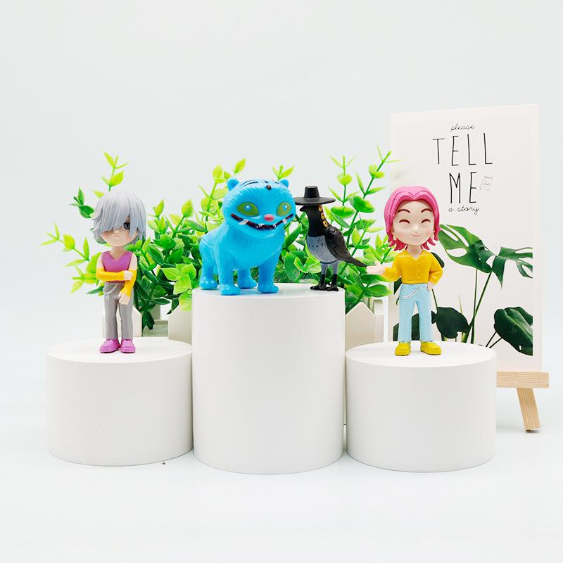 10 szt./zestaw K-pop Demon Hunters Anime Figurka Zabawki Model PVC Derpys Tiger Rumi Mira Zoey Sussy Figurka Lalka Fani Prezent Świąteczny