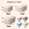Ultra Space Saving Self Compression Organizer,2-Layer Comforter Storage Bag,Large Capacity Compression Storage Bags with Zipper