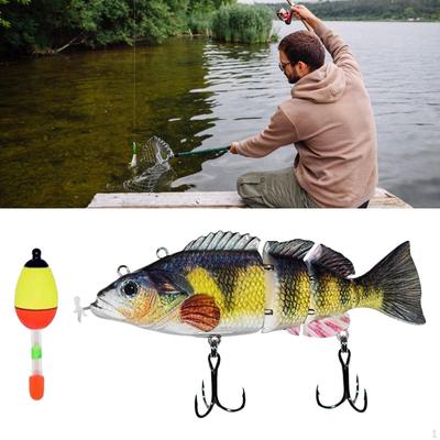 Bass Fishing Lure Simulation Gifts Portable with Hooks Tackle Outdoor Fisherman