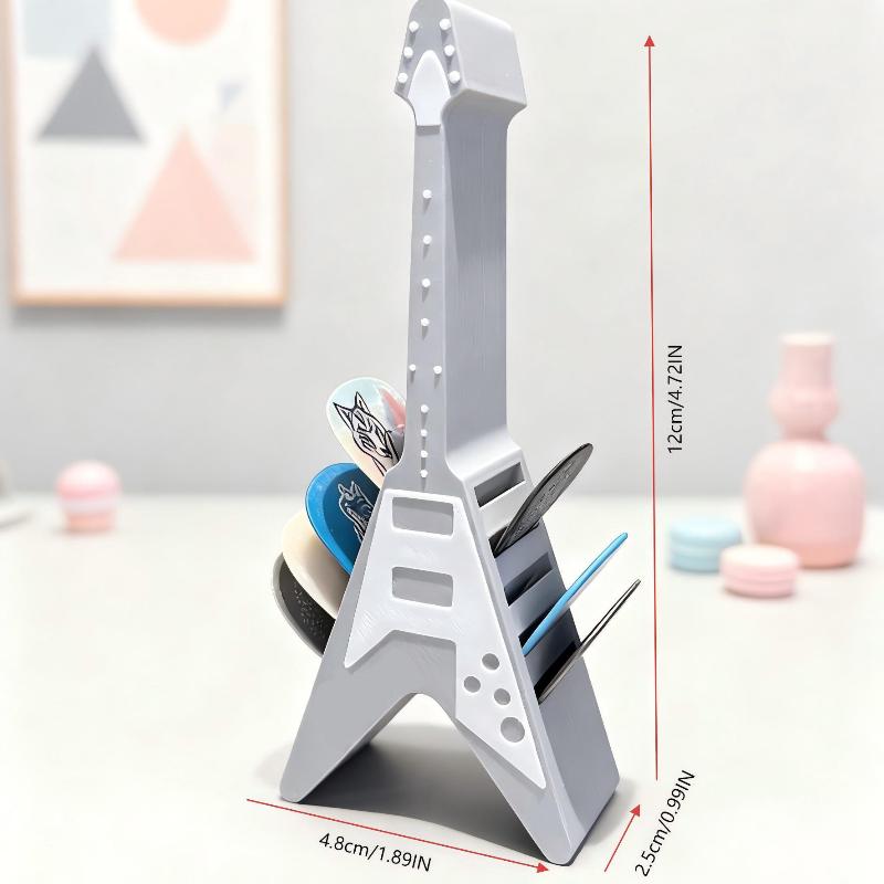 Universal Guitar Pick Holder Case Box Portable Portable Pick Container Storage Take With 7 Picks Guitar Accessories Perfect Gift