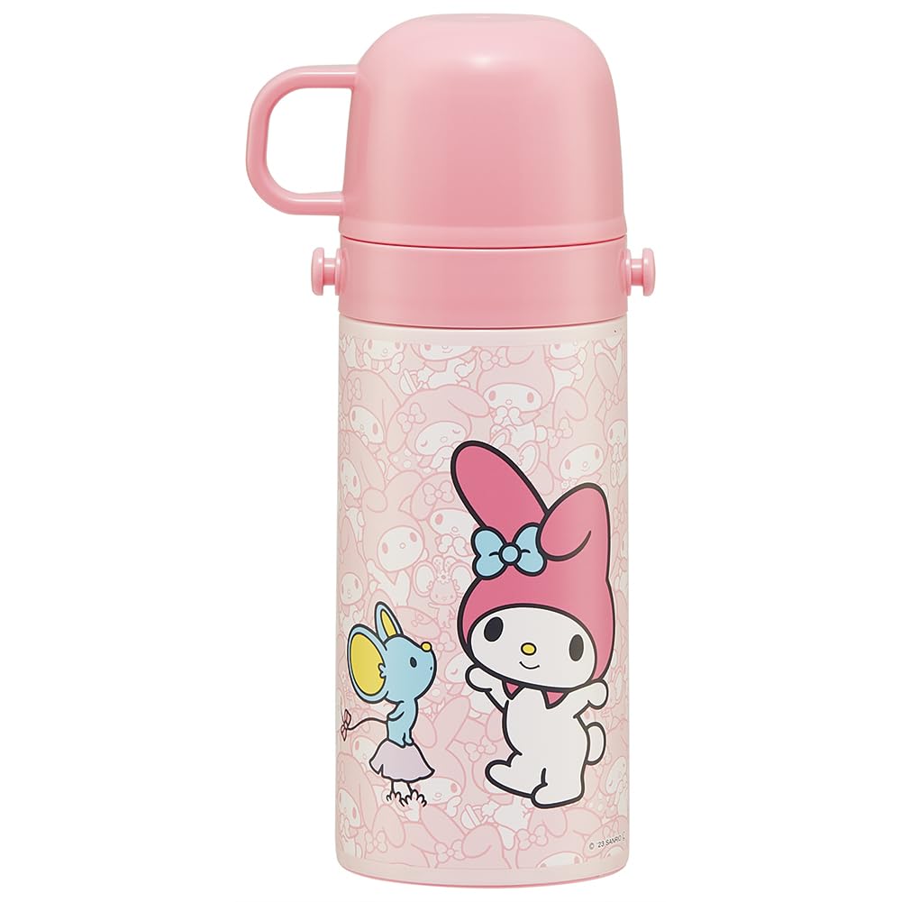 Skater Stainless Steel Water 420ml or 350ml Featuring My Melody and Lightweight and It Keeps Drinks Hot and A Cute Sports Bottle for Kids and Product