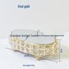 Gold Crystal Cake Stand - High-Footed Square Dessert Display Table for Weddings