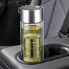 Water Bottle With Filter Portable Tea Infuser 400ml High Temperature Resistant Drinkware With Magnetic Lid Double-Layer Water