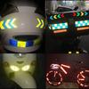 10 Piezas/Set Cinta Reflectante de Señal de Flecha Adhesivo de Seguridad de Advertencia Para Parachoques de Coche Maletero Reflector Cinta de Peligro Accesorios para Motocicleta