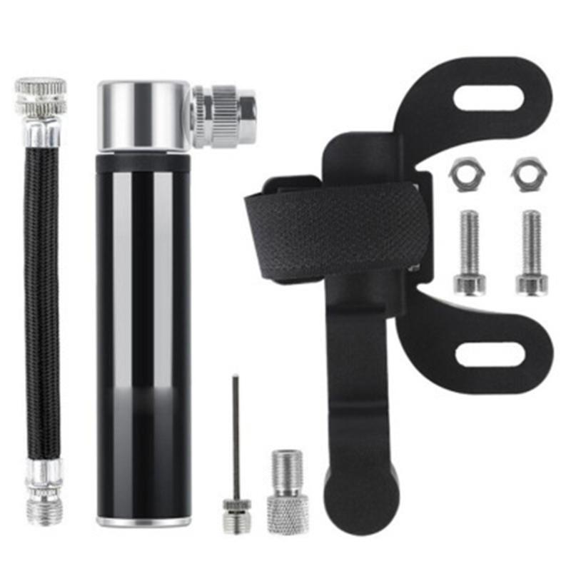 

Aluminum-Alloy Mini Bike Tire Pump Portable 120PSI Bicycles Pump Balls Pump with Needle Fits Presta and Schrader Valves