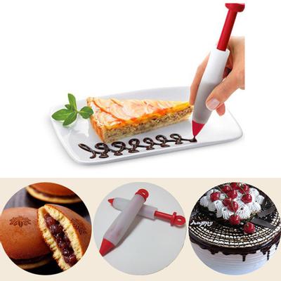 Silicone Cream Cake Writing Pen Baking Decorating Tool Piping Cupcake Nozzles