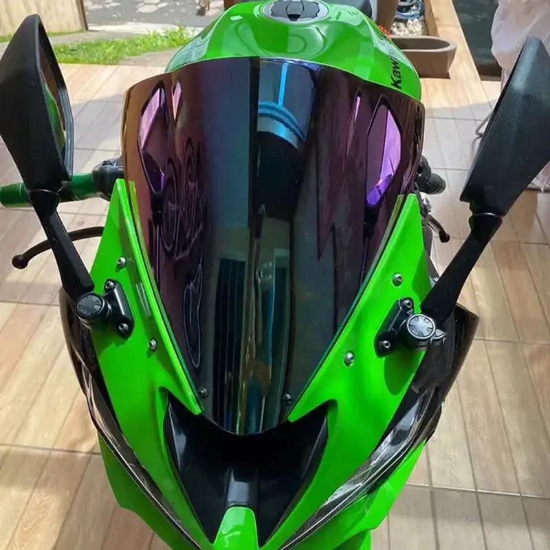 Motorcycle Windscreen For Kawasaki Ninja ZX6R 636 2009 -  Double Bubble Windshield Wind Deflector Protector ZX10R 2008 -2010